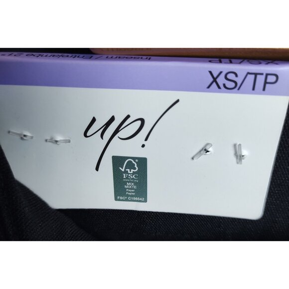 UP! Black Pull On Stretch Crop Pants NWT Women’s Comfortable Casual Wear - Picture 4 of 7